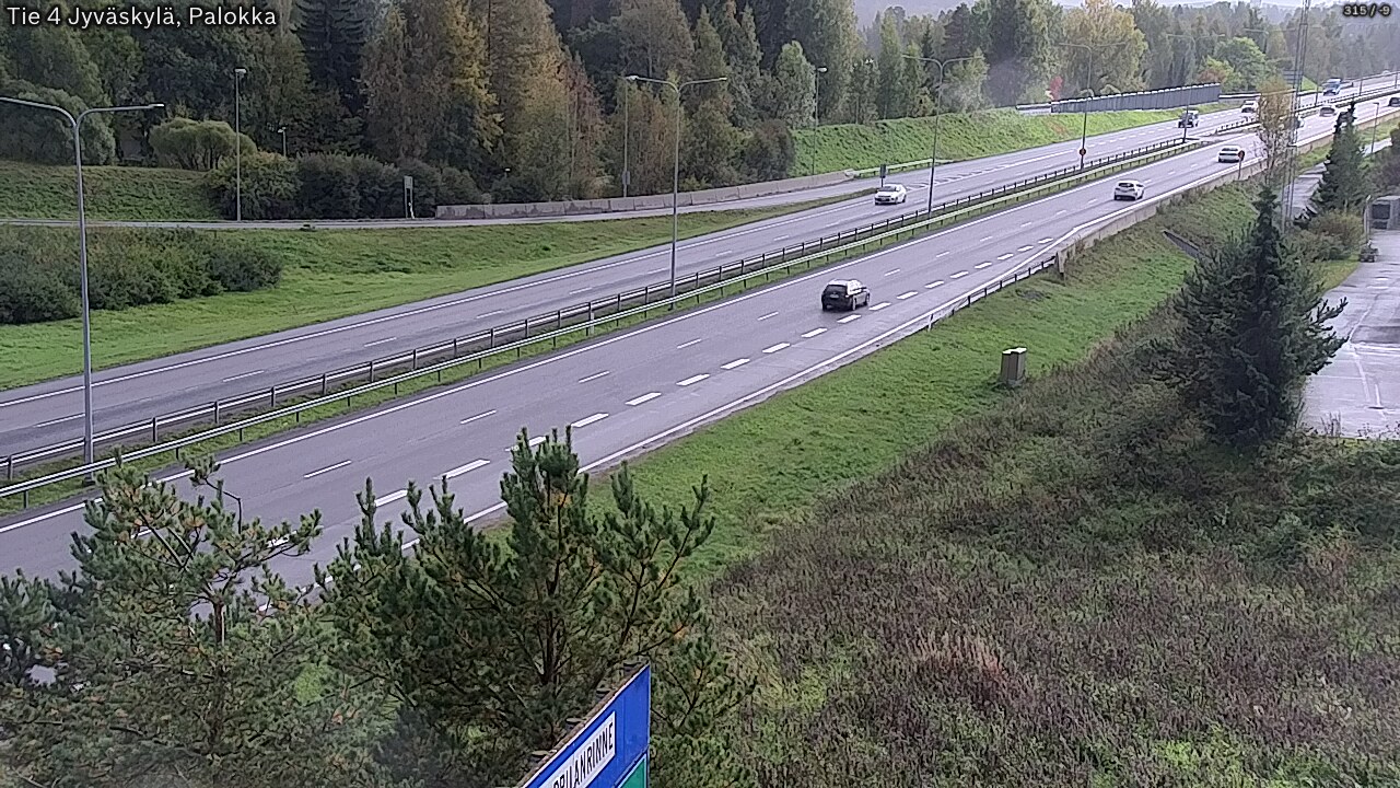 Weather Camera Image Väg 4 Jyväskylä, Palokka, Jyväskylä, Keski-Suomi