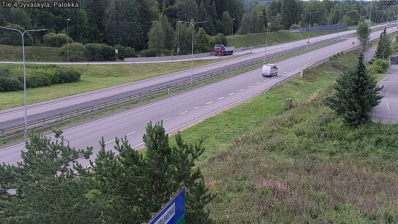 Weather Camera Image Road 4 Jyväskylä, Palokka, Jyväskylä, Keski-Suomi