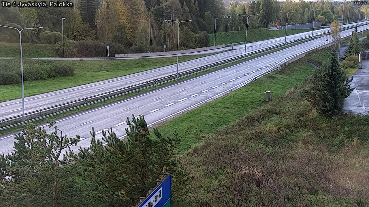 Weather Camera Image Väg 4 Jyväskylä, Palokka, Jyväskylä, Keski-Suomi