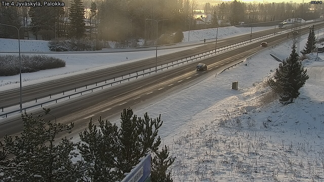 Weather Camera Image Road 4 Jyväskylä, Palokka, Jyväskylä, Keski-Suomi