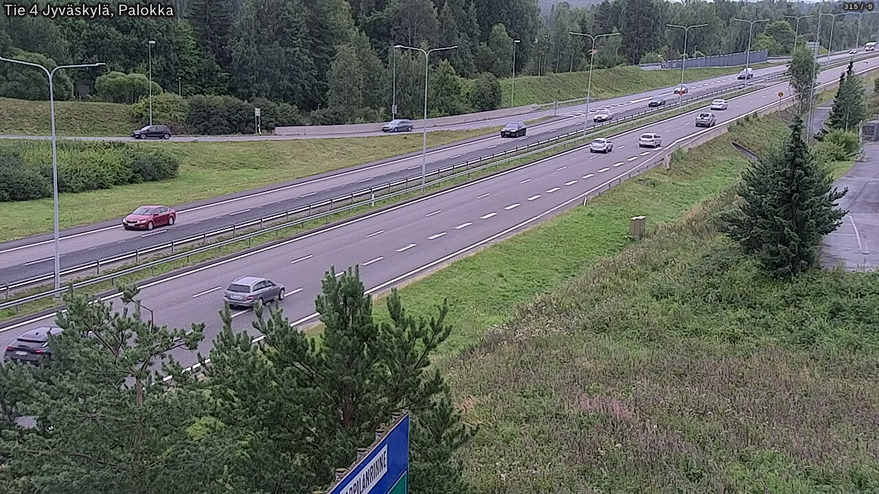 Weather Camera Image Road 4 Jyväskylä, Palokka, Jyväskylä, Keski-Suomi