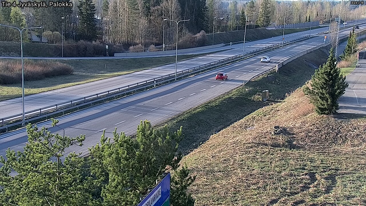 Weather Camera Image Road 4 Jyväskylä, Palokka, Jyväskylä, Keski-Suomi