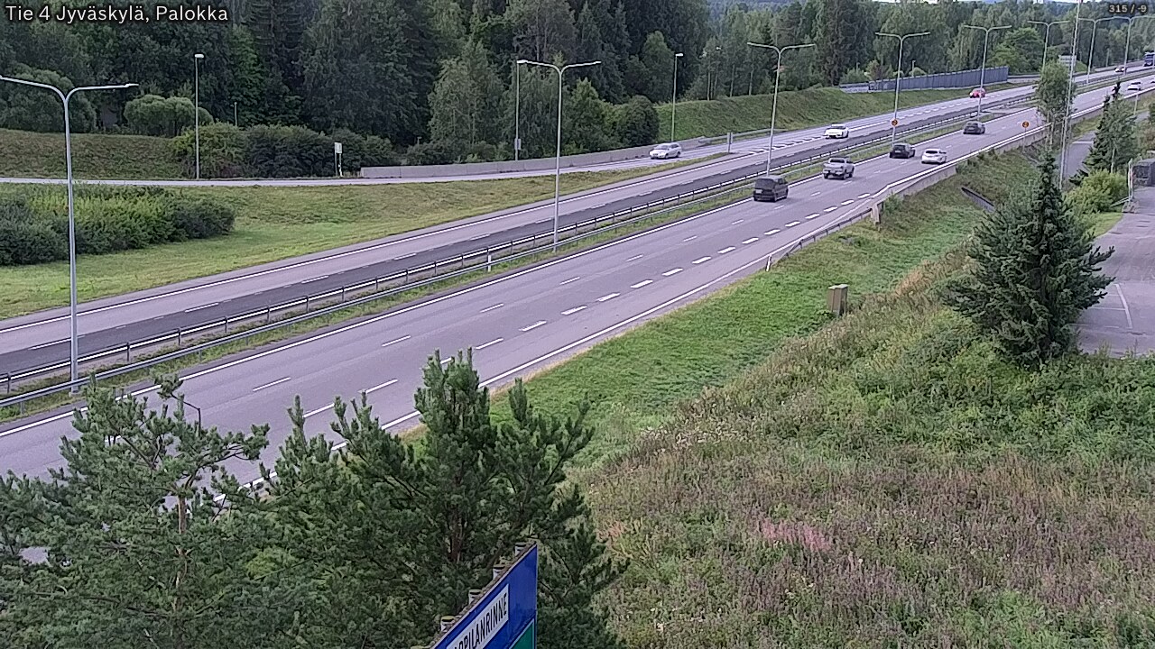 Weather Camera Image Road 4 Jyväskylä, Palokka, Jyväskylä, Keski-Suomi