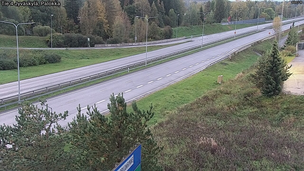 Weather Camera Image Väg 4 Jyväskylä, Palokka, Jyväskylä, Keski-Suomi