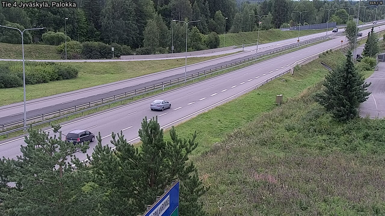 Weather Camera Image Väg 4 Jyväskylä, Palokka, Jyväskylä, Keski-Suomi