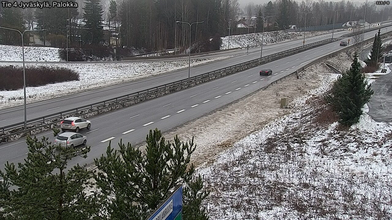 Weather Camera Image Väg 4 Jyväskylä, Palokka, Jyväskylä, Keski-Suomi