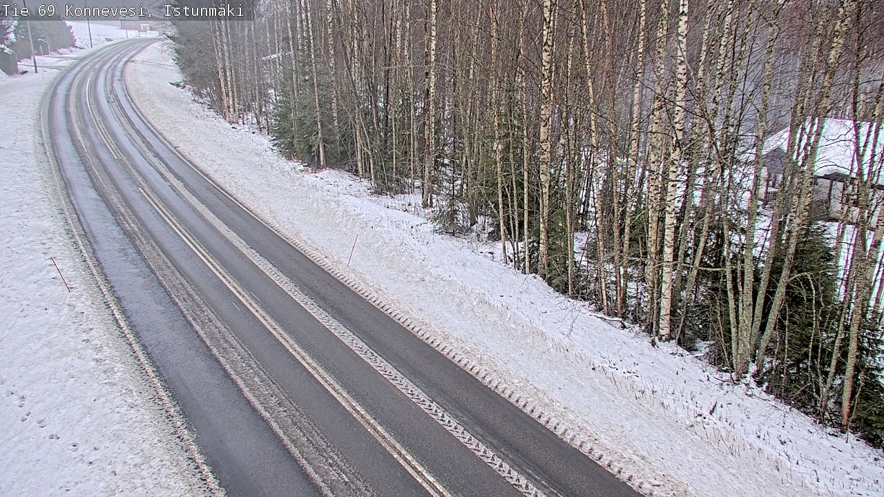 Weather Camera Image Väg 69 Konnevesi, Istunmäki, Konnevesi, Keski-Suomi
