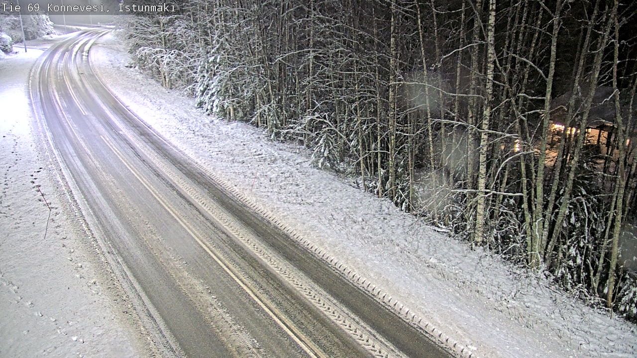 Weather Camera Image Väg 69 Konnevesi, Istunmäki, Konnevesi, Keski-Suomi