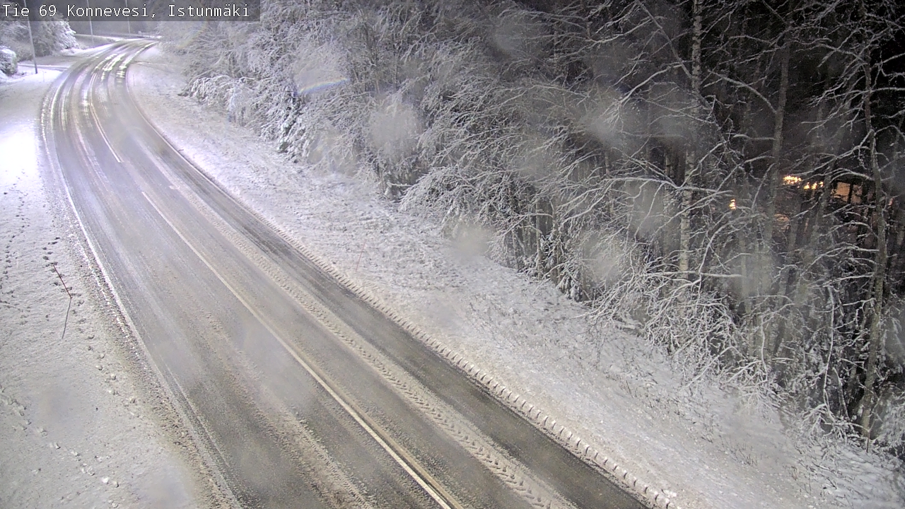 Weather Camera Image Väg 69 Konnevesi, Istunmäki, Konnevesi, Keski-Suomi