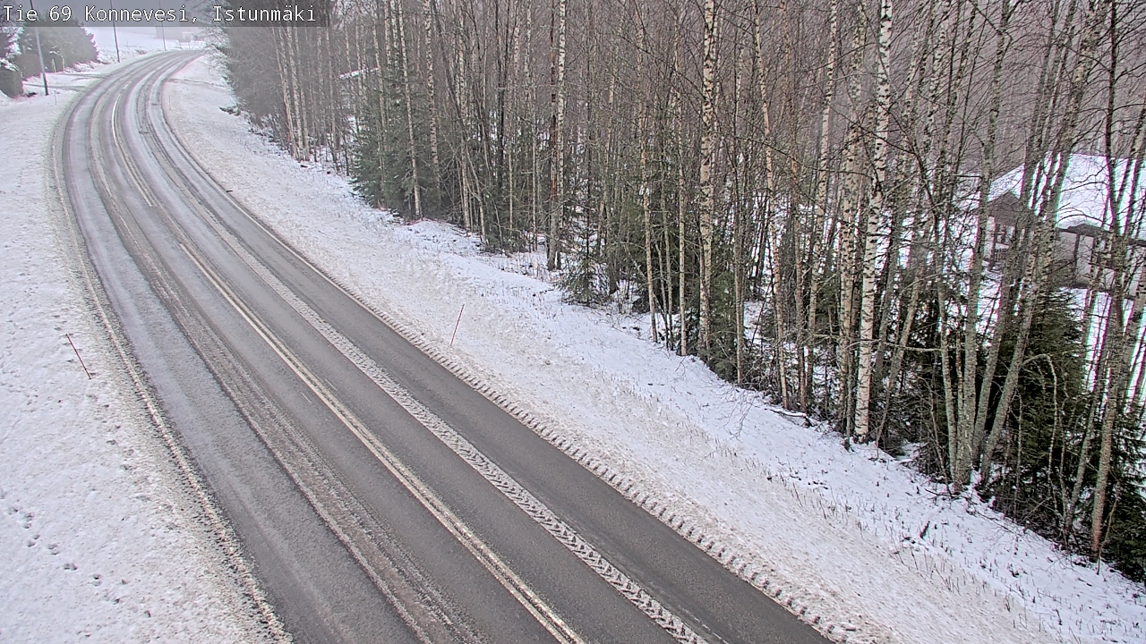 Weather Camera Image Väg 69 Konnevesi, Istunmäki, Konnevesi, Keski-Suomi