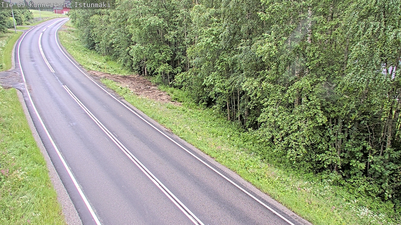 Weather Camera Image Väg 69 Konnevesi, Istunmäki, Konnevesi, Keski-Suomi