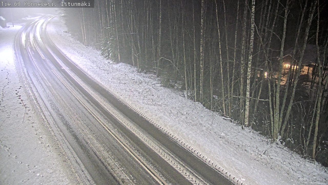 Weather Camera Image Väg 69 Konnevesi, Istunmäki, Konnevesi, Keski-Suomi