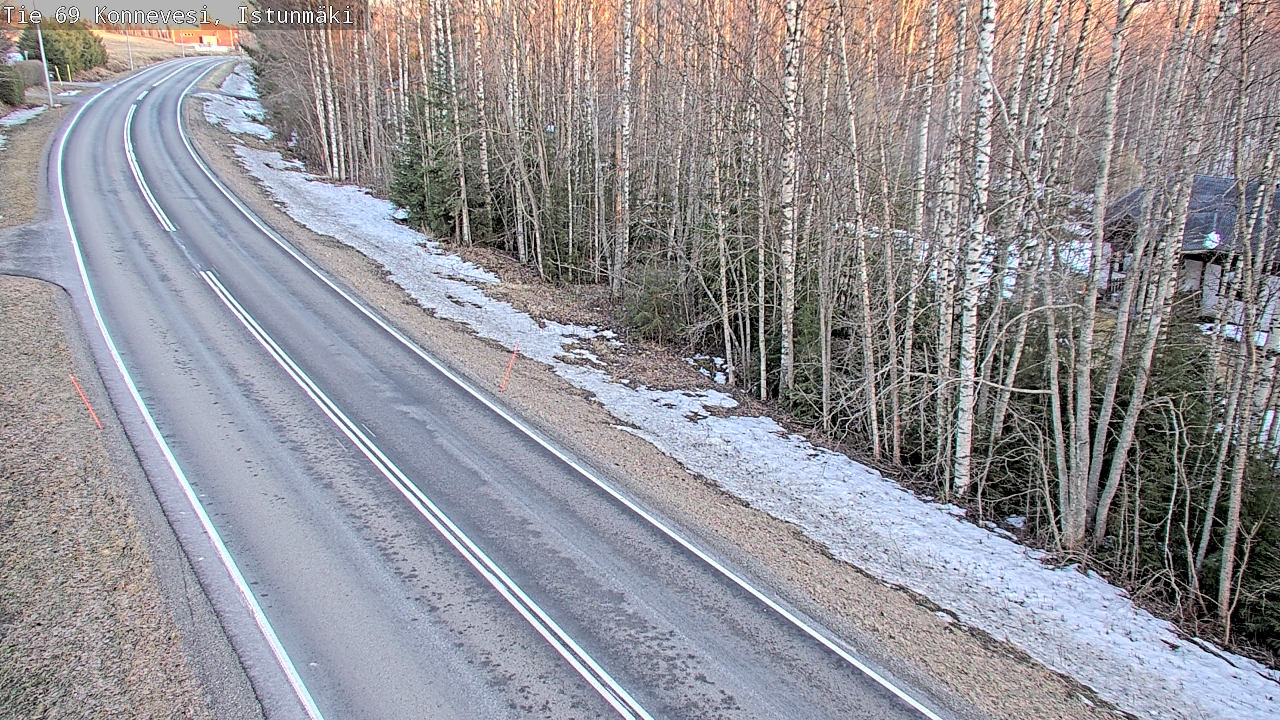 Weather Camera Image Road 69 Konnevesi, Istunmäki, Konnevesi, Keski-Suomi