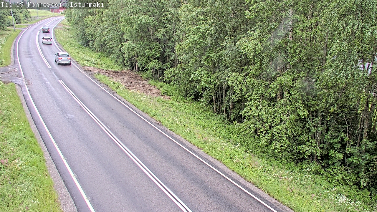 Weather Camera Image Väg 69 Konnevesi, Istunmäki, Konnevesi, Keski-Suomi