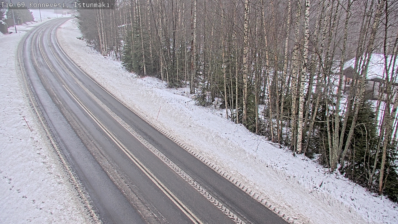 Weather Camera Image Väg 69 Konnevesi, Istunmäki, Konnevesi, Keski-Suomi