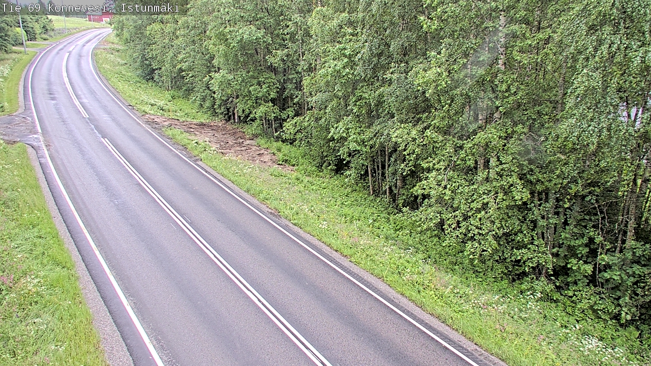 Weather Camera Image Road 69 Konnevesi, Istunmäki, Konnevesi, Keski-Suomi