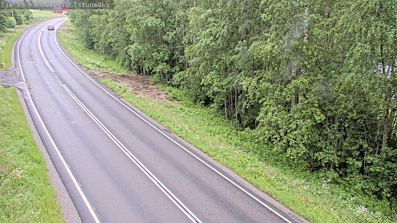 Weather Camera Image Väg 69 Konnevesi, Istunmäki, Konnevesi, Keski-Suomi