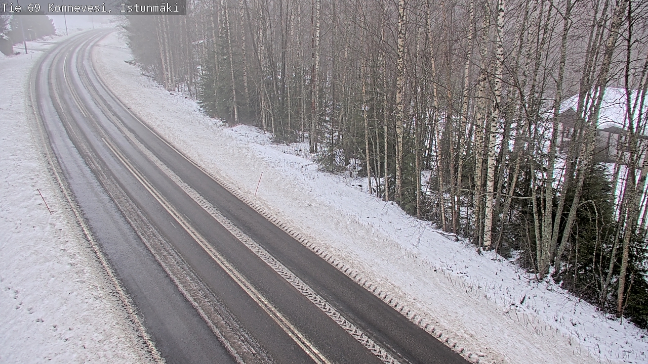 Weather Camera Image Väg 69 Konnevesi, Istunmäki, Konnevesi, Keski-Suomi