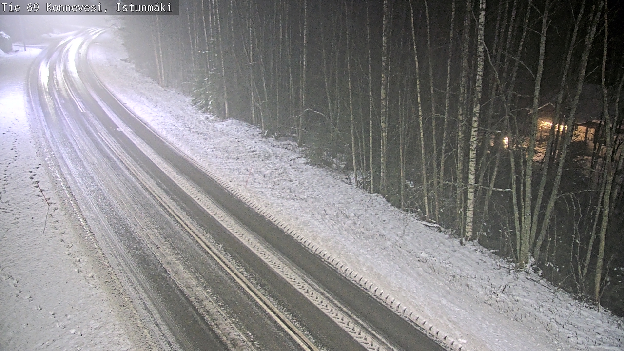 Weather Camera Image Väg 69 Konnevesi, Istunmäki, Konnevesi, Keski-Suomi