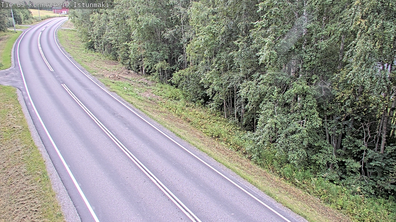 Weather Camera Image Road 69 Konnevesi, Istunmäki, Konnevesi, Keski-Suomi