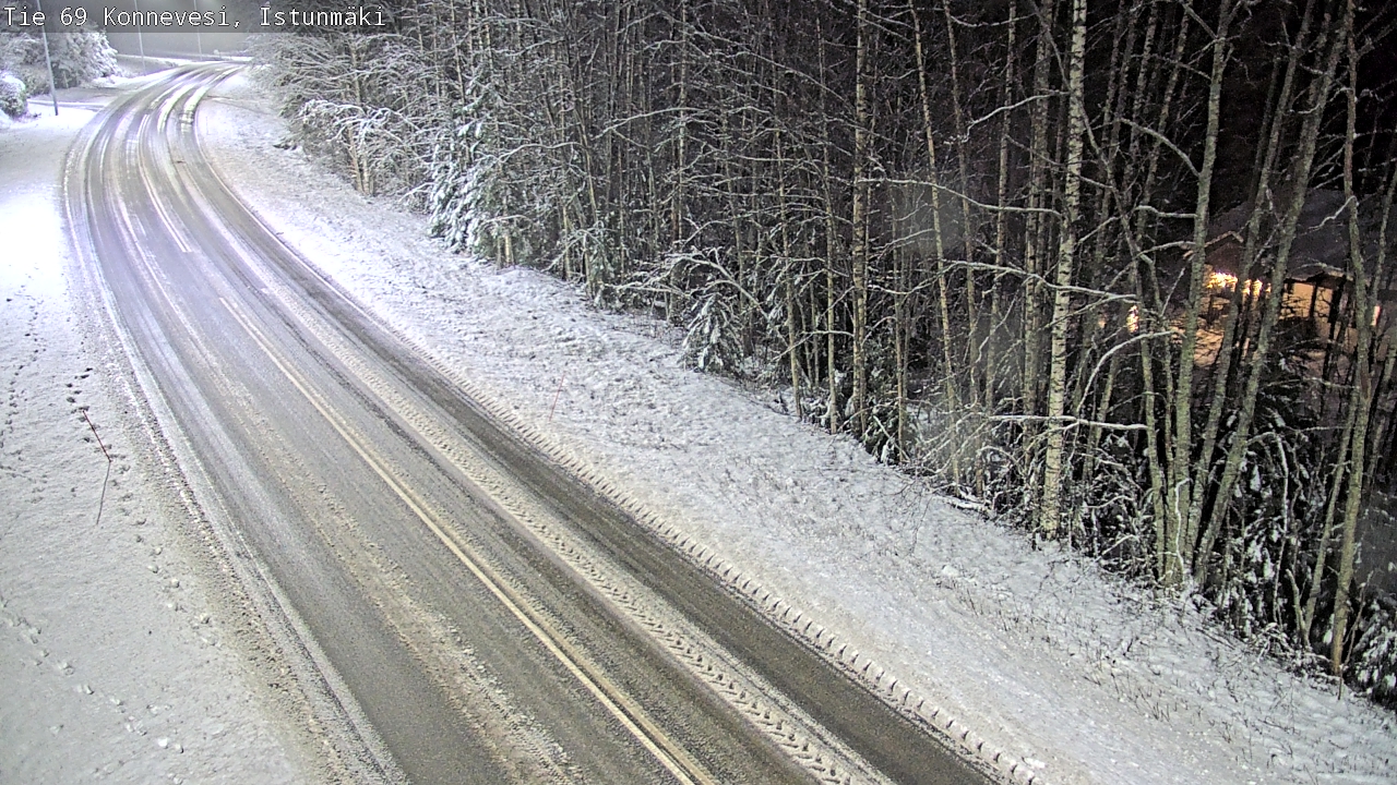Weather Camera Image Väg 69 Konnevesi, Istunmäki, Konnevesi, Keski-Suomi