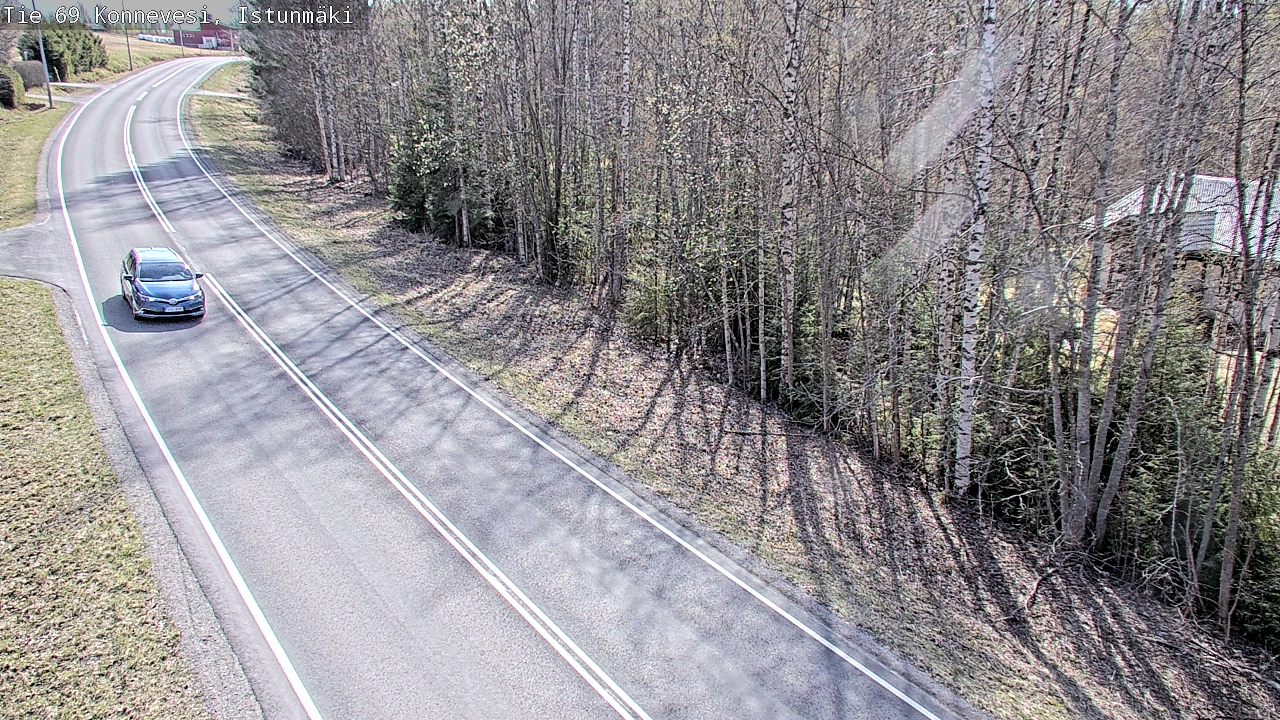 Weather Camera Image Väg 69 Konnevesi, Istunmäki, Konnevesi, Keski-Suomi