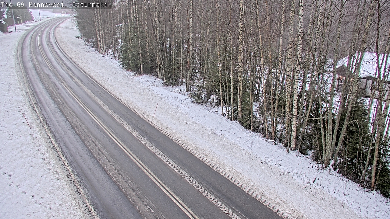 Weather Camera Image Väg 69 Konnevesi, Istunmäki, Konnevesi, Keski-Suomi
