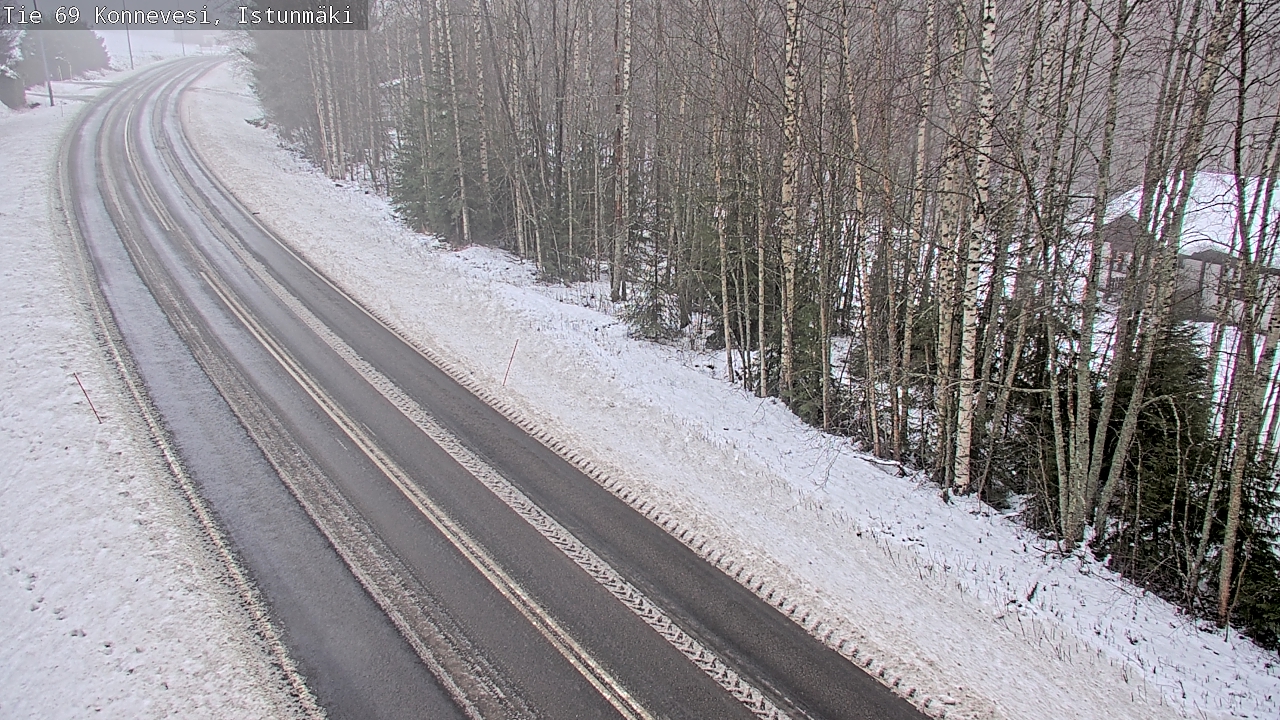 Weather Camera Image Väg 69 Konnevesi, Istunmäki, Konnevesi, Keski-Suomi