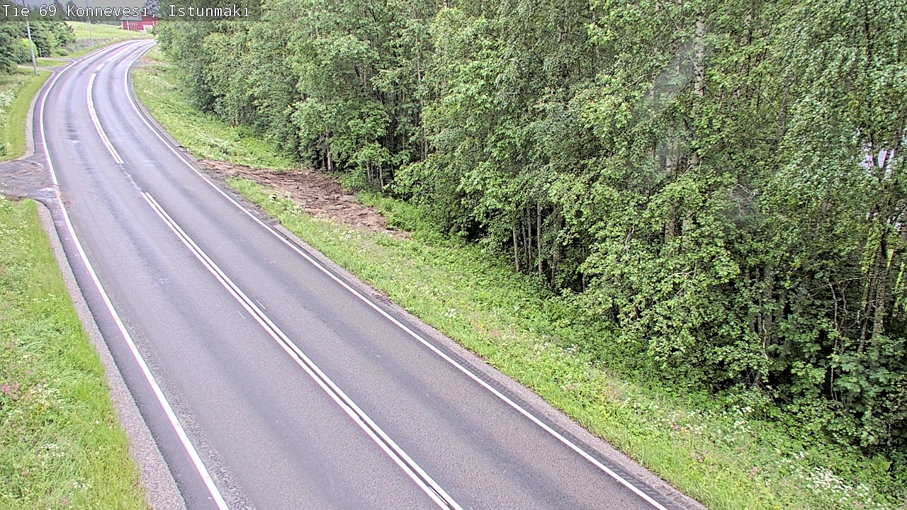 Weather Camera Image Road 69 Konnevesi, Istunmäki, Konnevesi, Keski-Suomi