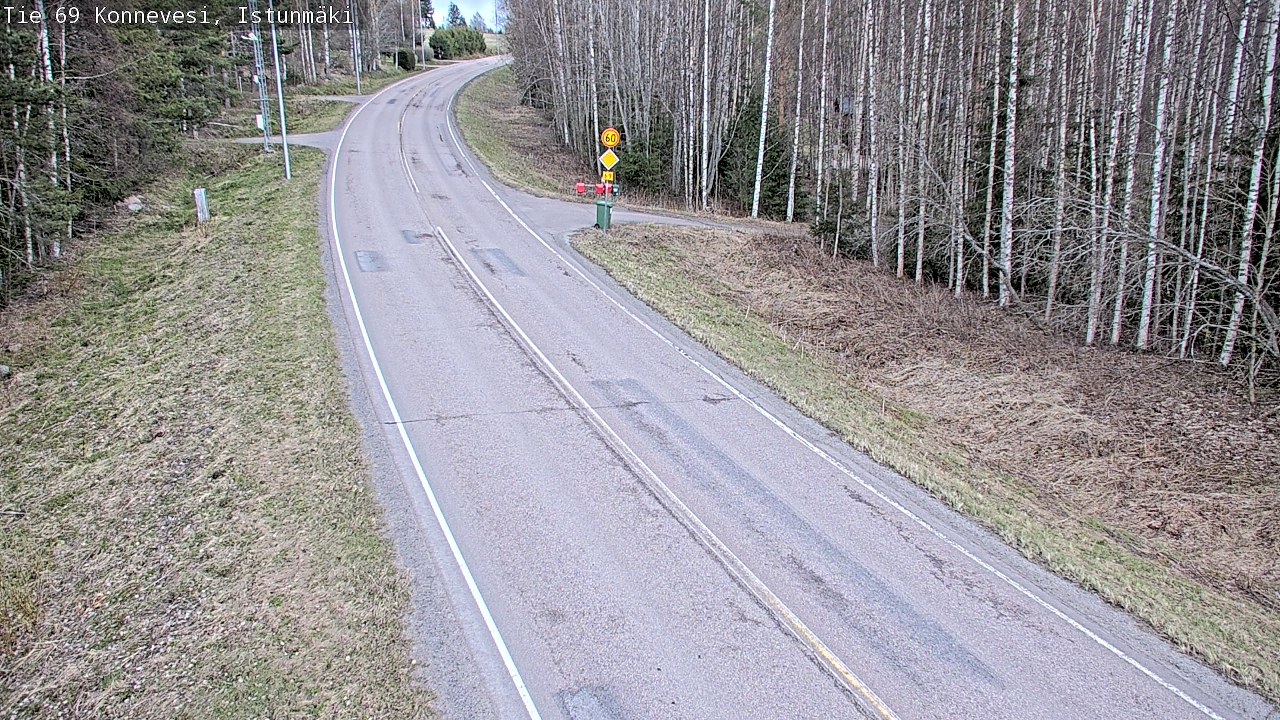 Weather Camera Image Road 69 Konnevesi, Istunmäki, Konnevesi, Keski-Suomi