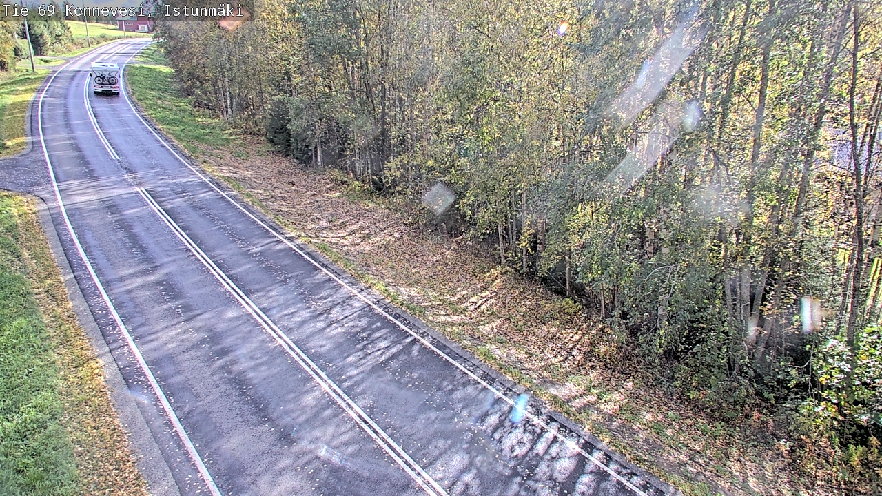 Weather Camera Image Väg 69 Konnevesi, Istunmäki, Konnevesi, Keski-Suomi
