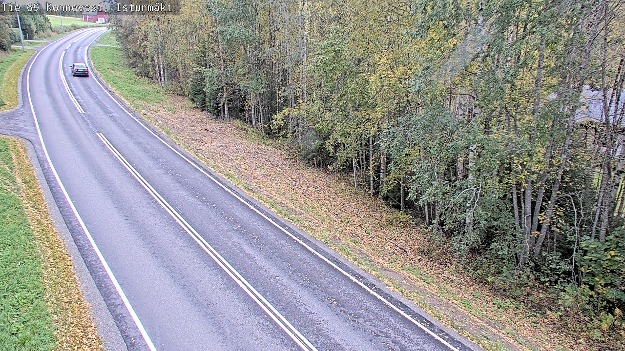 Weather Camera Image Väg 69 Konnevesi, Istunmäki, Konnevesi, Keski-Suomi