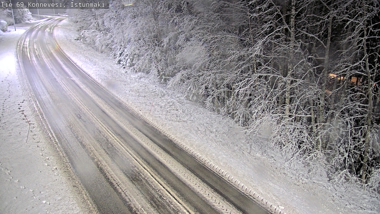 Weather Camera Image Väg 69 Konnevesi, Istunmäki, Konnevesi, Keski-Suomi