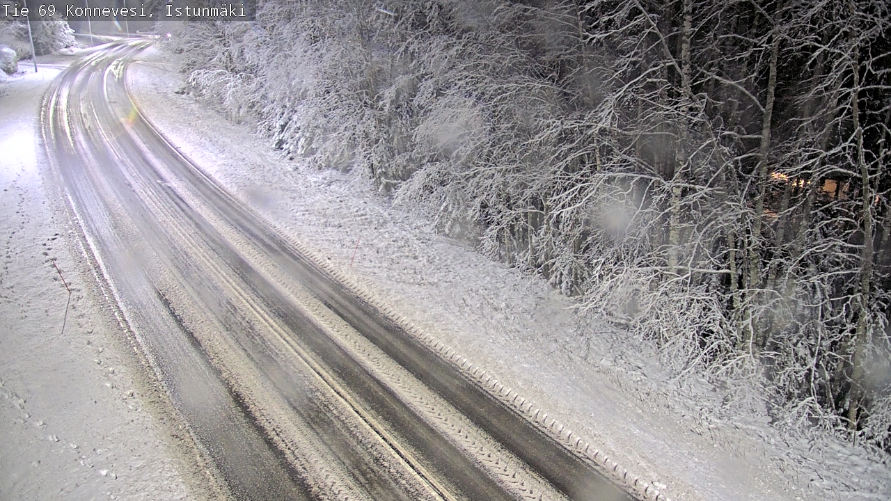 Weather Camera Image Väg 69 Konnevesi, Istunmäki, Konnevesi, Keski-Suomi