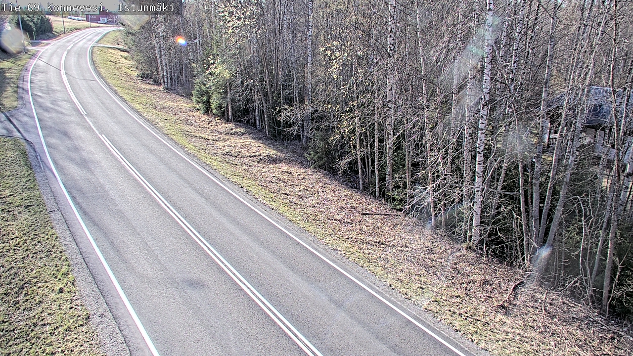 Weather Camera Image Väg 69 Konnevesi, Istunmäki, Konnevesi, Keski-Suomi