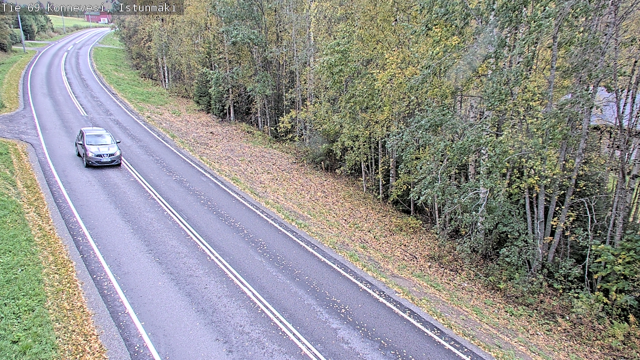 Weather Camera Image Väg 69 Konnevesi, Istunmäki, Konnevesi, Keski-Suomi
