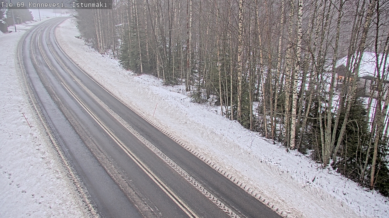 Weather Camera Image Väg 69 Konnevesi, Istunmäki, Konnevesi, Keski-Suomi