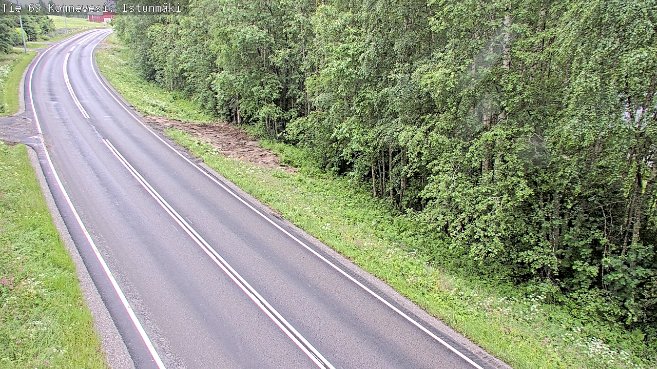 Weather Camera Image Road 69 Konnevesi, Istunmäki, Konnevesi, Keski-Suomi
