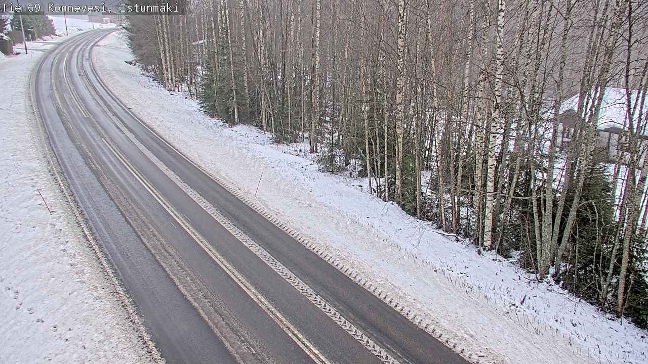 Weather Camera Image Väg 69 Konnevesi, Istunmäki, Konnevesi, Keski-Suomi