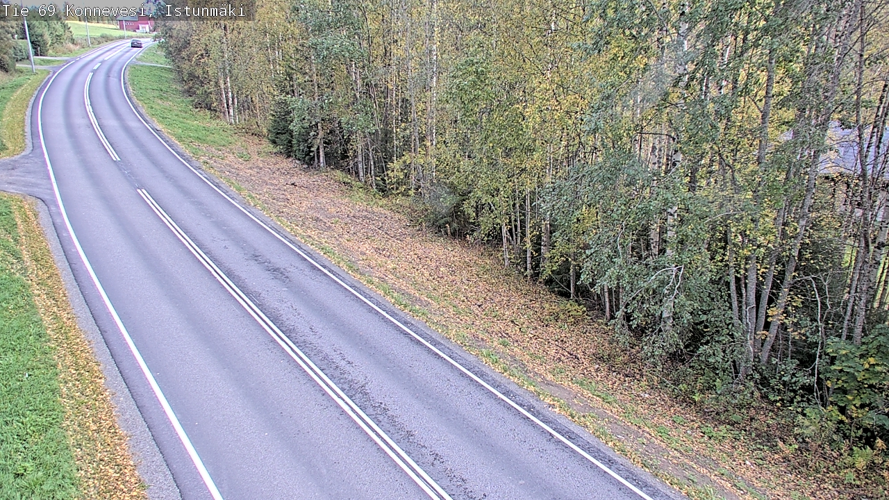 Weather Camera Image Väg 69 Konnevesi, Istunmäki, Konnevesi, Keski-Suomi