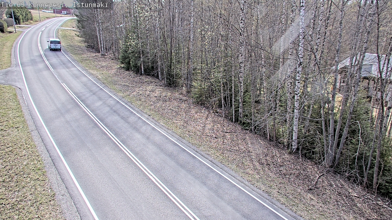 Weather Camera Image Väg 69 Konnevesi, Istunmäki, Konnevesi, Keski-Suomi