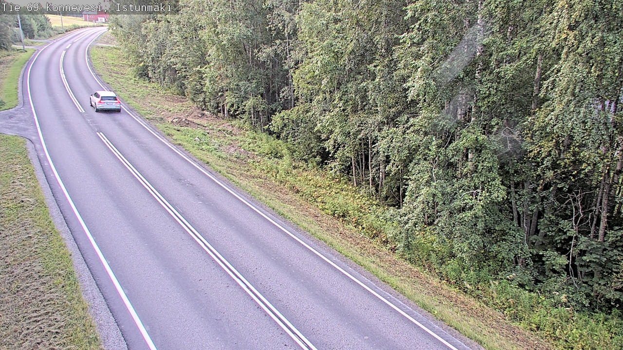 Weather Camera Image Road 69 Konnevesi, Istunmäki, Konnevesi, Keski-Suomi