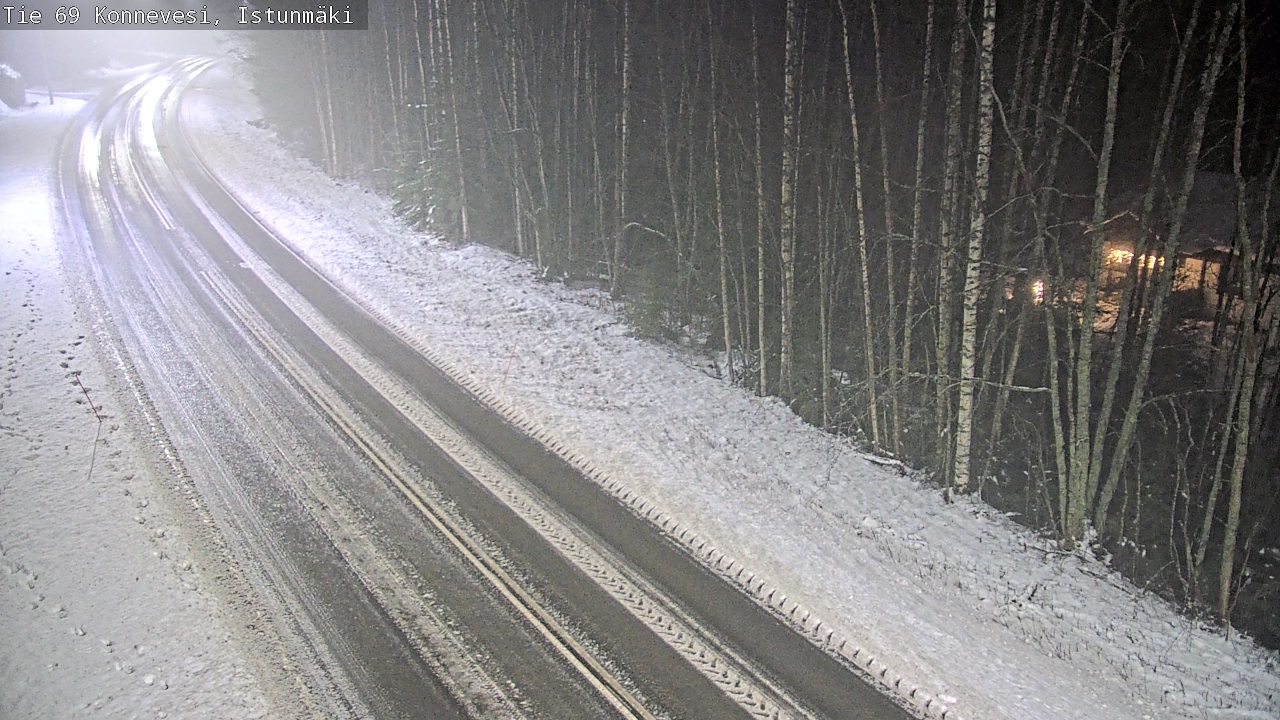 Weather Camera Image Väg 69 Konnevesi, Istunmäki, Konnevesi, Keski-Suomi