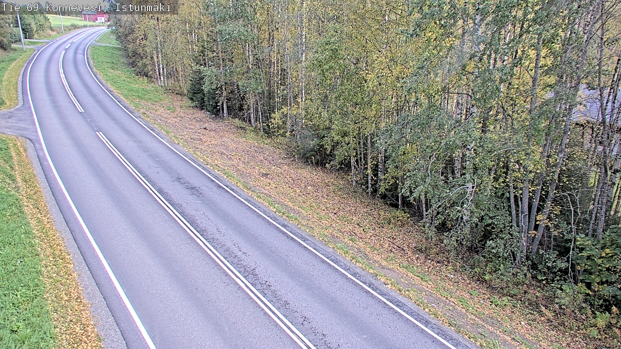 Weather Camera Image Väg 69 Konnevesi, Istunmäki, Konnevesi, Keski-Suomi