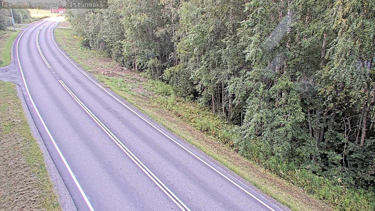 Weather Camera Image Road 69 Konnevesi, Istunmäki, Konnevesi, Keski-Suomi