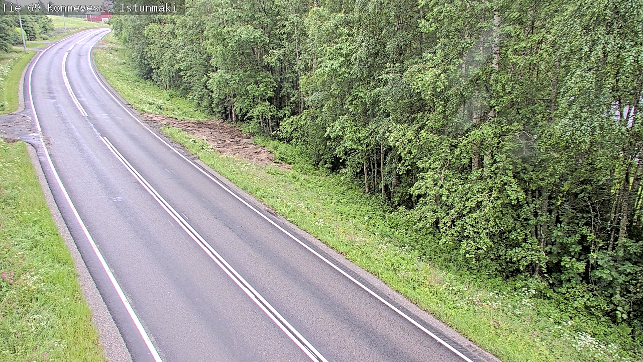 Weather Camera Image Väg 69 Konnevesi, Istunmäki, Konnevesi, Keski-Suomi