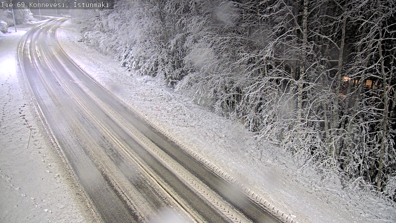 Weather Camera Image Väg 69 Konnevesi, Istunmäki, Konnevesi, Keski-Suomi