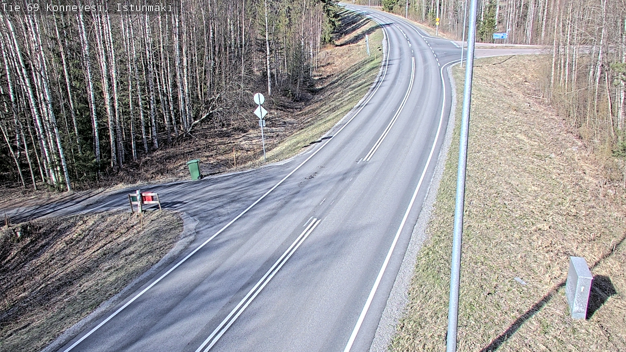 Weather Camera Image Väg 69 Konnevesi, Istunmäki, Konnevesi, Keski-Suomi