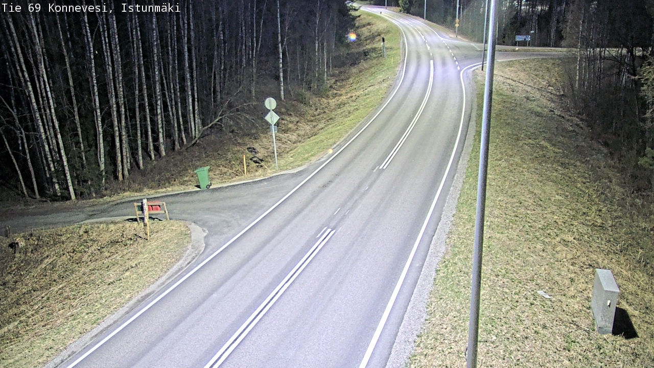 Weather Camera Image Väg 69 Konnevesi, Istunmäki, Konnevesi, Keski-Suomi