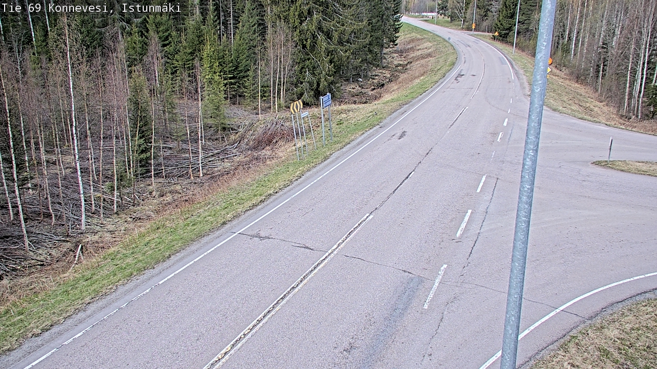 Weather Camera Image Road 69 Konnevesi, Istunmäki, Konnevesi, Keski-Suomi